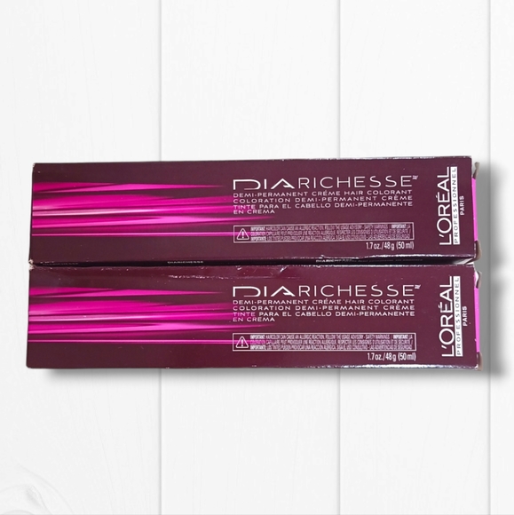 L'Oreal Professionnel DIARichesse 2 Tubes Ammonia-Free 7.30/7GGG Gold - Picture 3 of 16